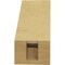 Ekena Millwork 3-inch W x 6-inch D x 6-inch H Aspen Rough Cedar Woodgrain TimberThane Knee Brace, Primed BRCUR03X06X06ASPRCPR - alternate 2